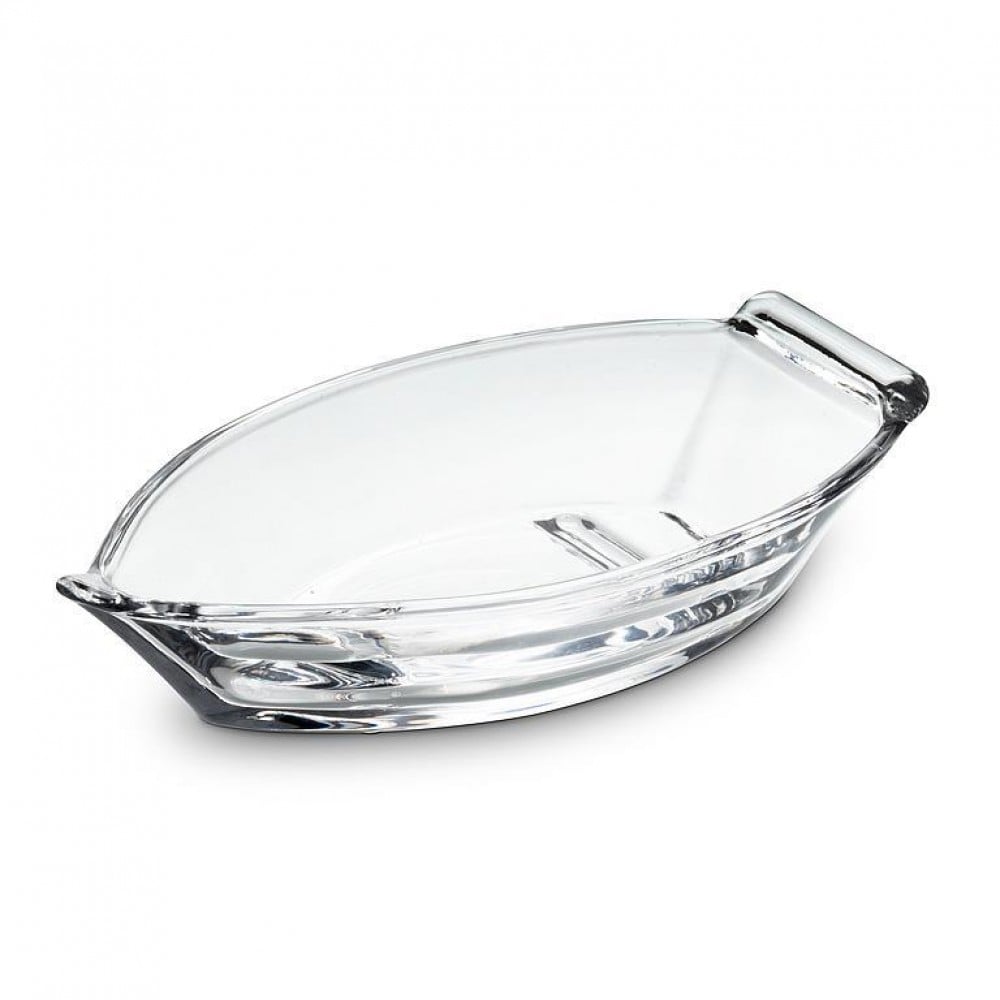 AB-27-ROWBOAT-971-Q01 5.25 in. Small Boat Shaped Dish, Clear