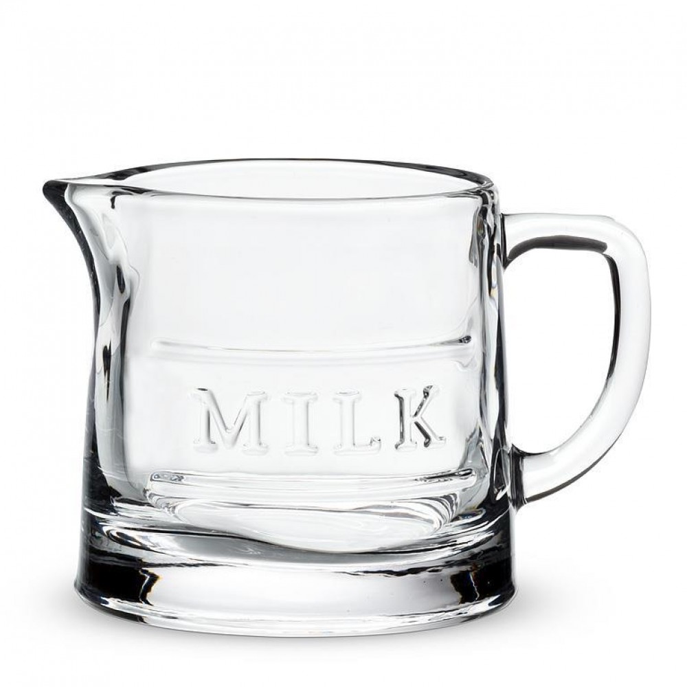 Picture of MDR Trading AB-27-DINER-MILK 10 oz Classic Text Milk Jug, Clear