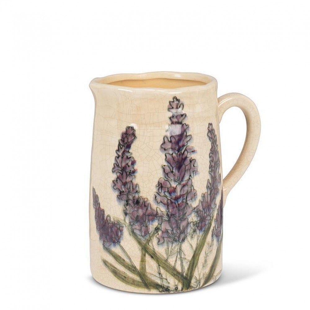 Picture of MDR Trading AB-27-UMBRIA-110 56 oz Small Lavender Jug, Ivory & Purple