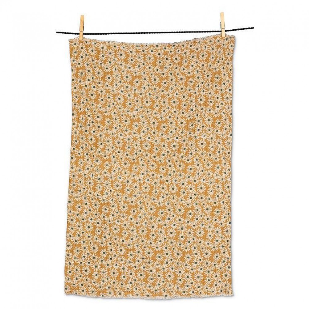 AB-95-ERICA-2028-Q01 20 x 28 in. Daisy Tea Towel, Yellow