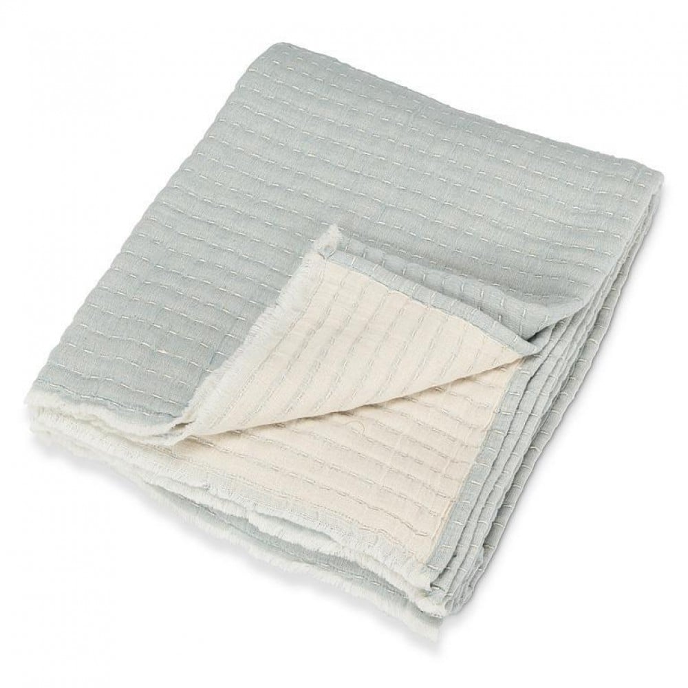 AB-95-KANTHA-5060-BLU 50 x 60 in. Overstitch Throw, Blue