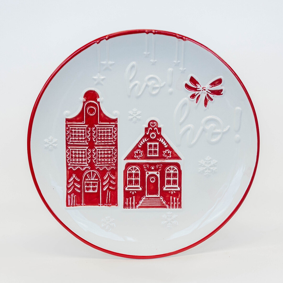 FP-UHU131 Gingerbread Houses Decorative Plate