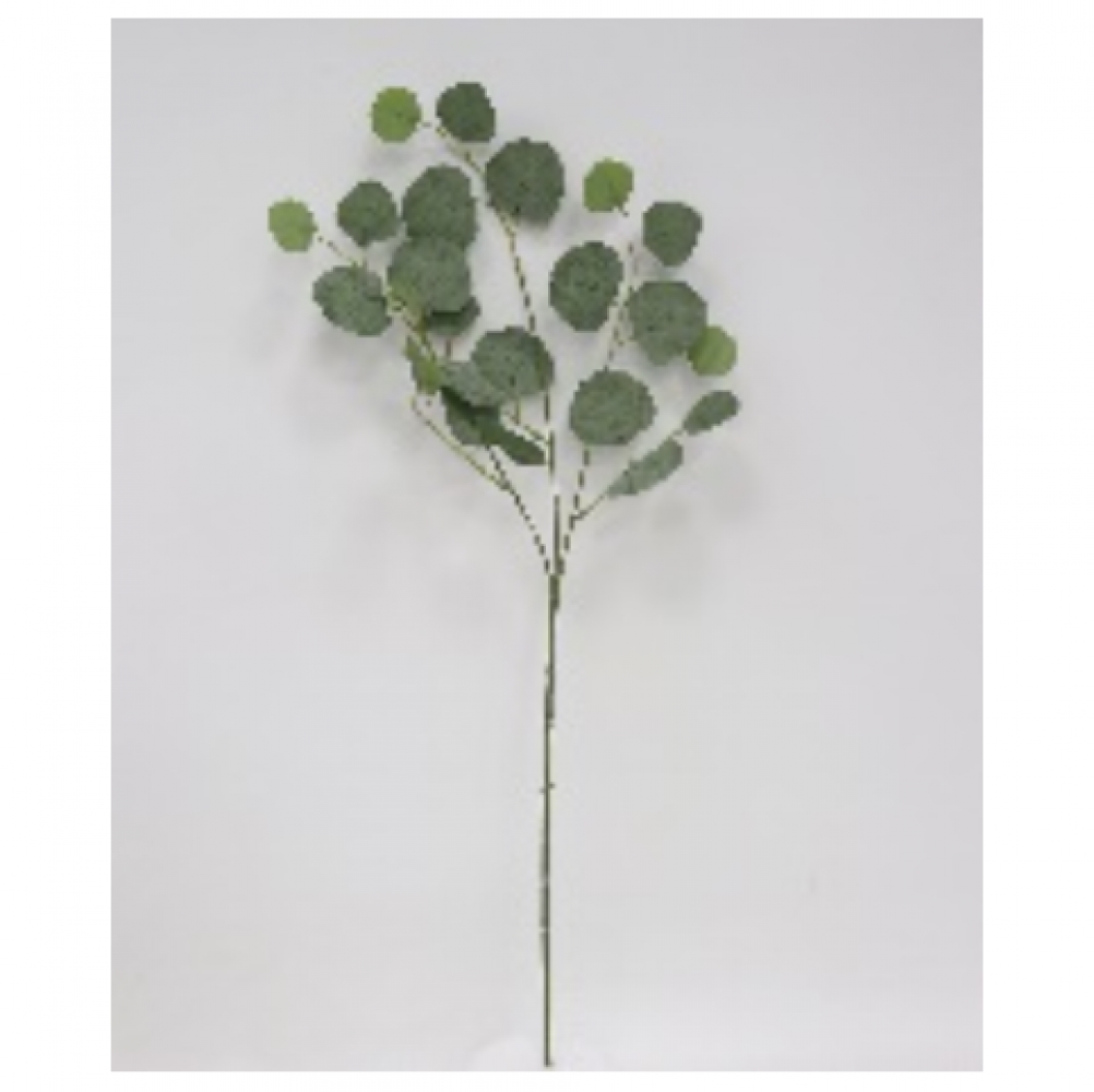 FP-HAC-042 Round Green Leaves Stem Faux Plants And Trees