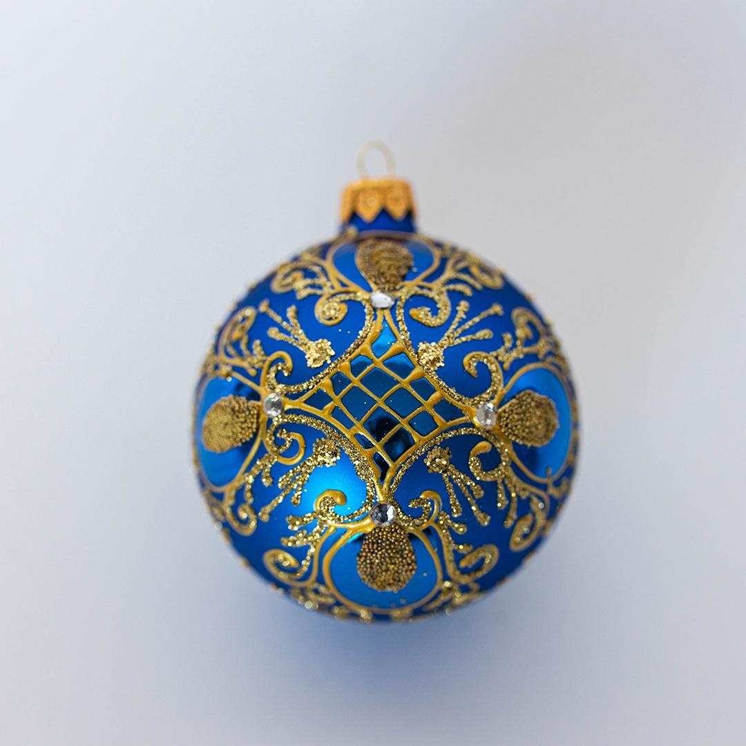 FP-RBL-015 Ornately Patterned Ball Ornament