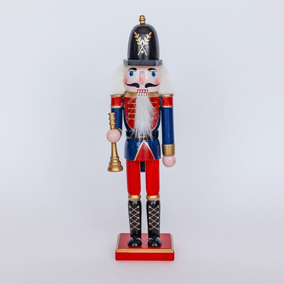 FP-GAS2409 Nutcracker Holding A Horn Decoration