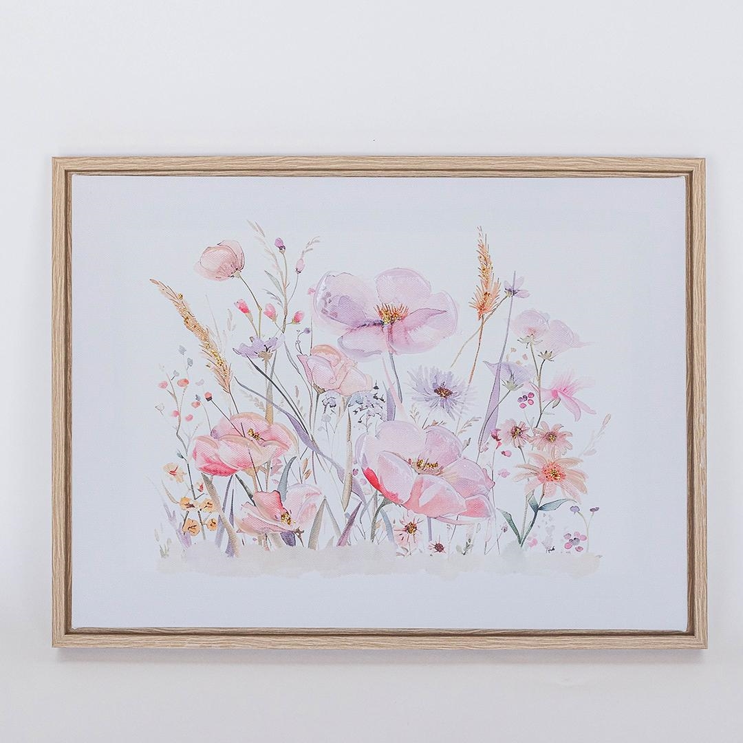 FP-XIN-134 Flowers In A Meadow Canva Print Framed Artwork