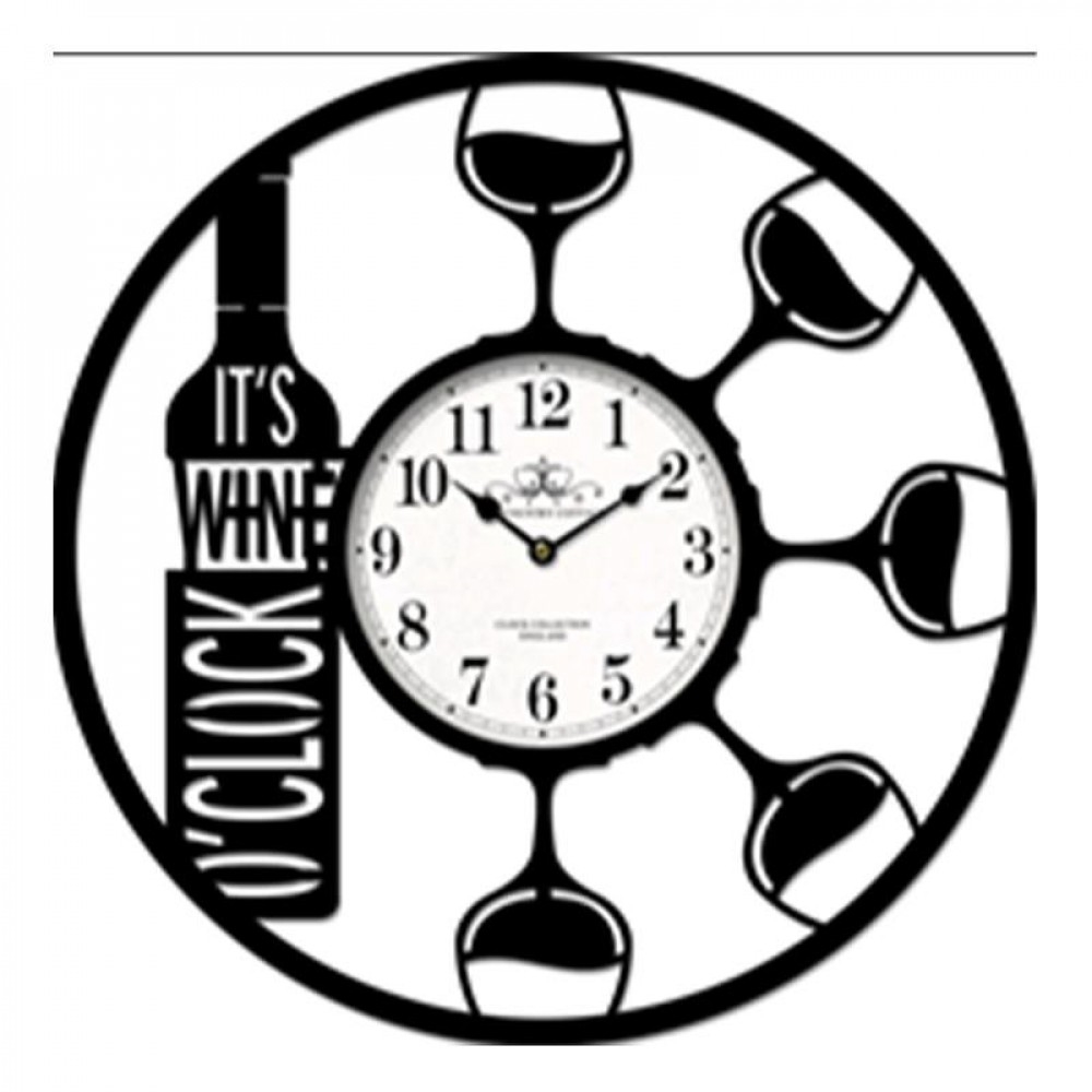 FP-MIN-390 ItS Wine OClock Wall Clock
