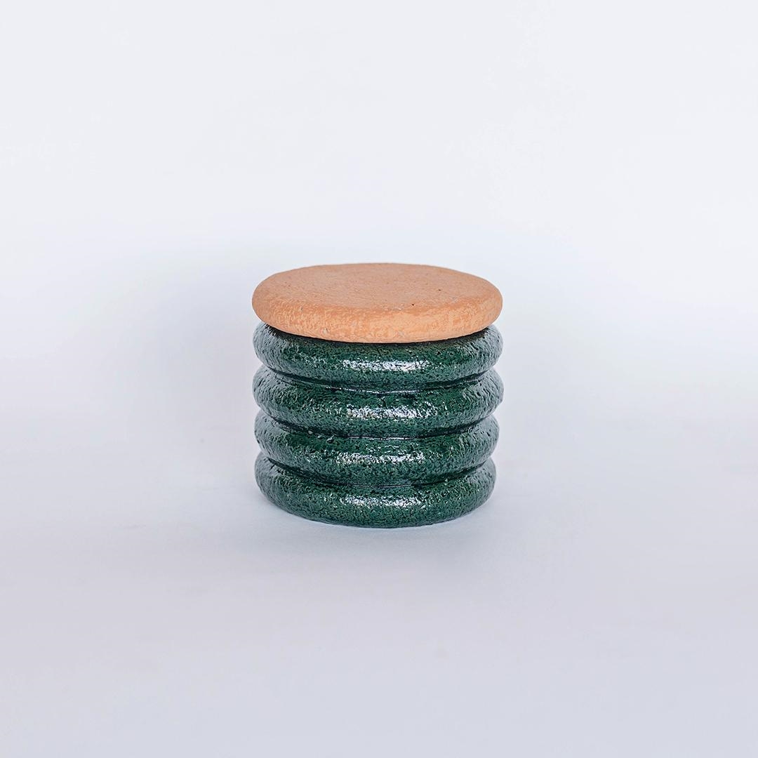 FP-CNP-428 Round Tiered Look With Lid Jar