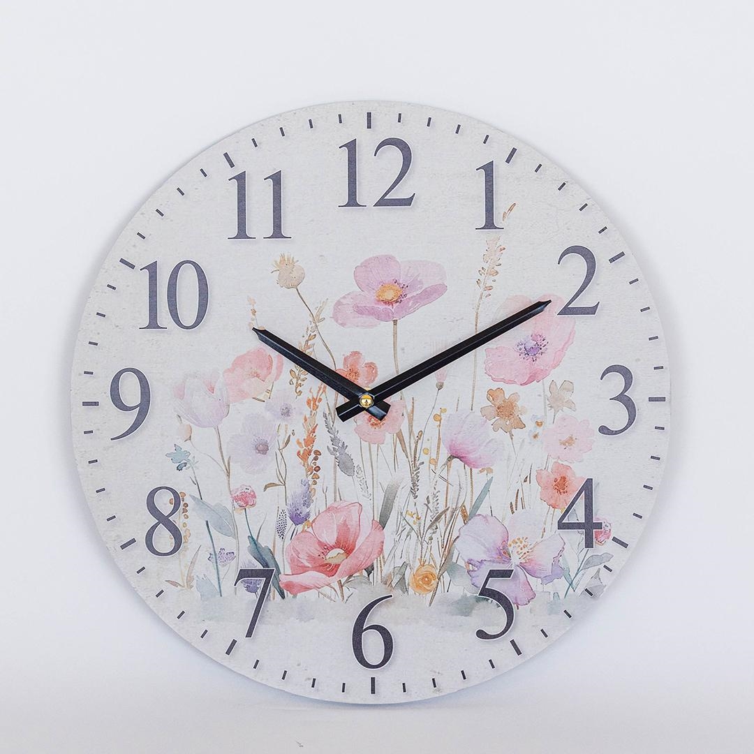 FP-MIN-480 Field Of Wild Flowers Wall Clock