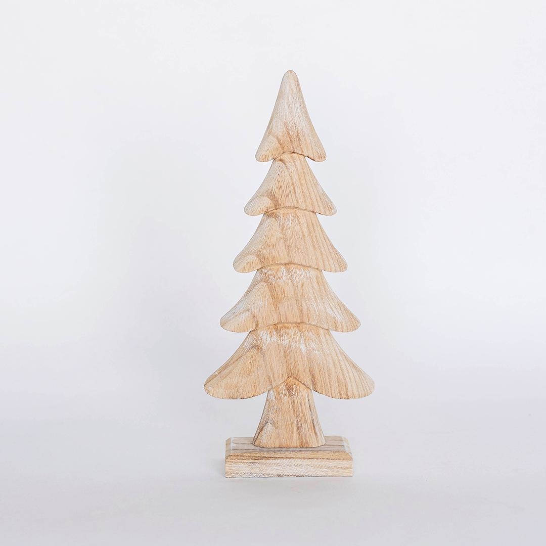 FP-HUS-692 Natural Look Carved Tree Figurine