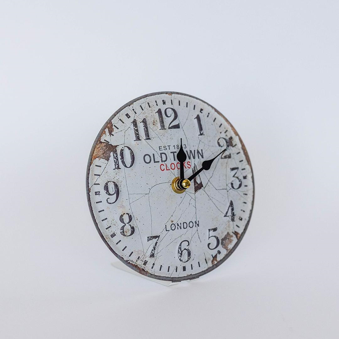 FP-MIN-428 Rustic Look Old Town London Table Clock