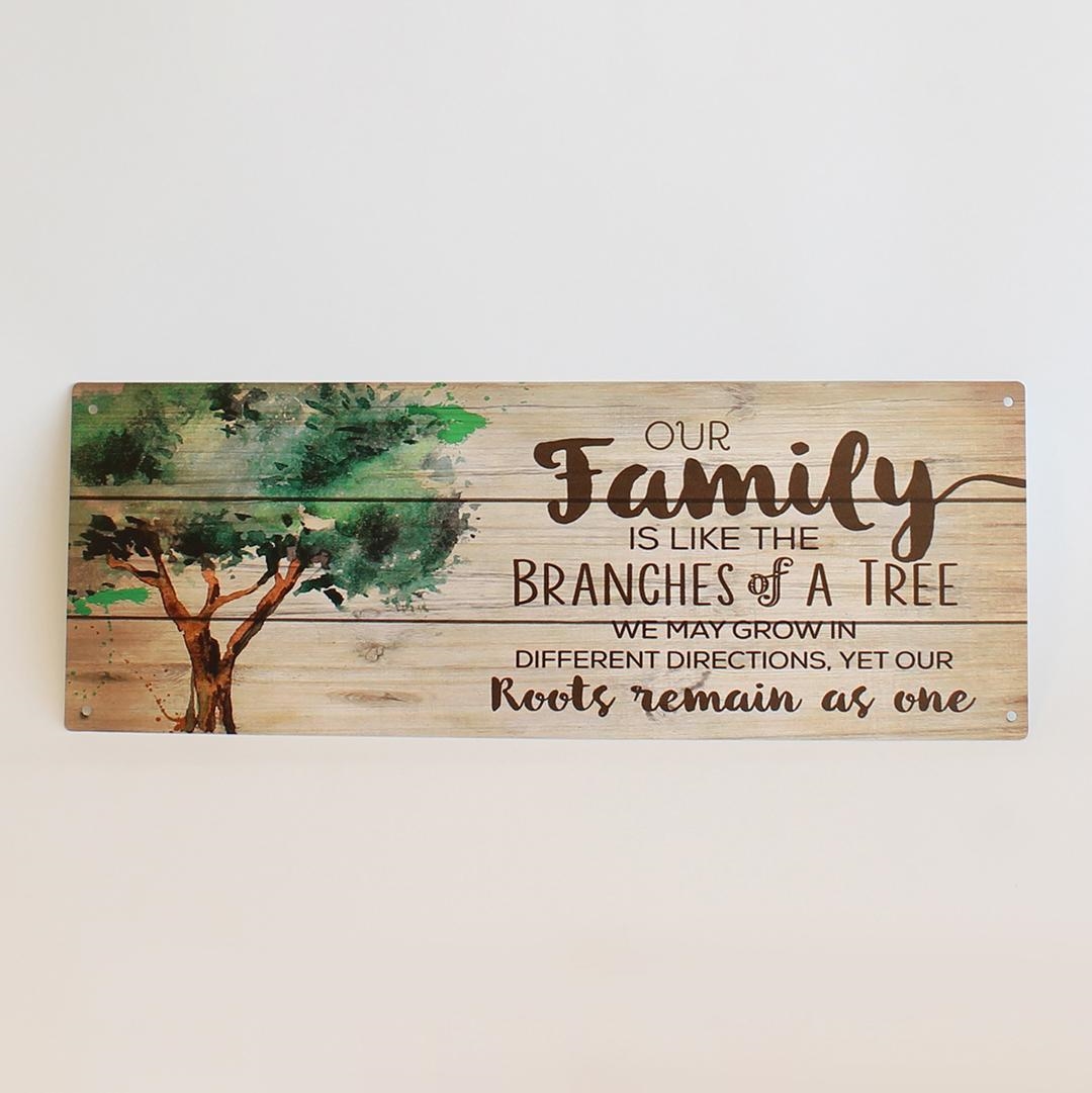 FP-MIN-545 Our Family Tree With Text Sign