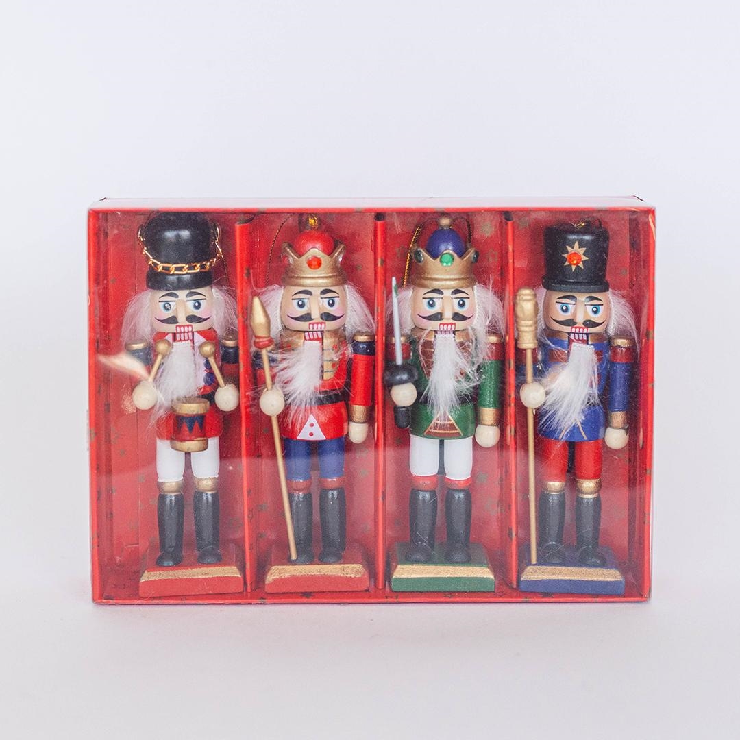 FP-GAS2406 Set Of 4 Assorted Colorful Nutcracker Decorations
