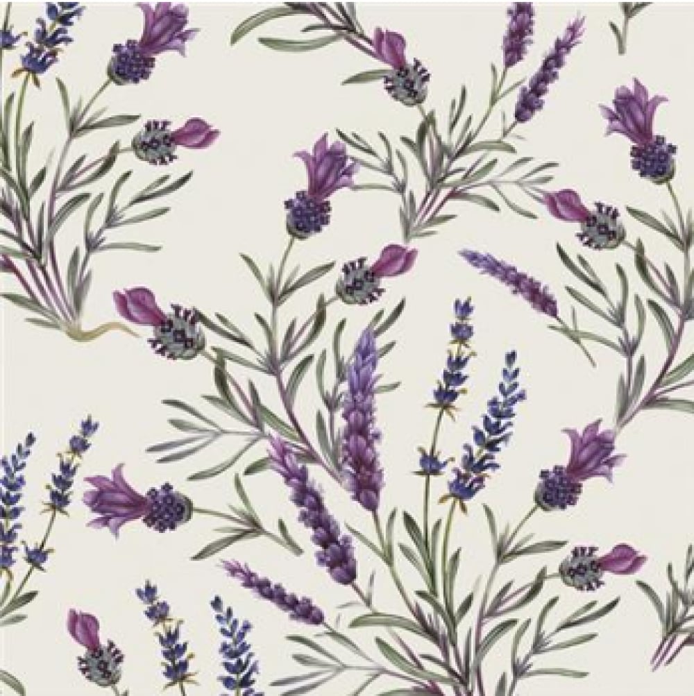 FP-PMK-024 Set Of 20 Delicate Lavender Sprig Design Napkins