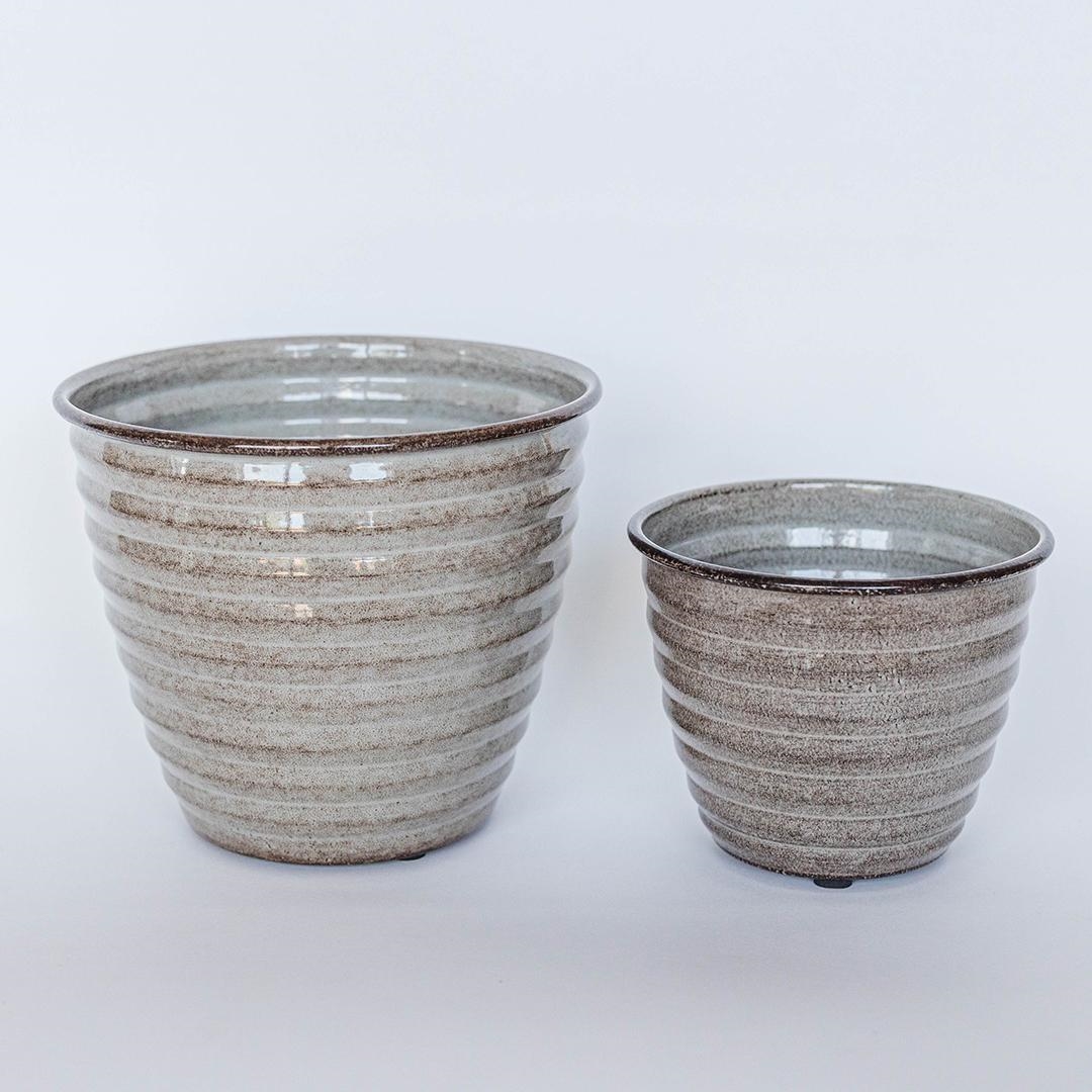 FP-UDIE-014 Set Of 2 Gray Avondale Planters
