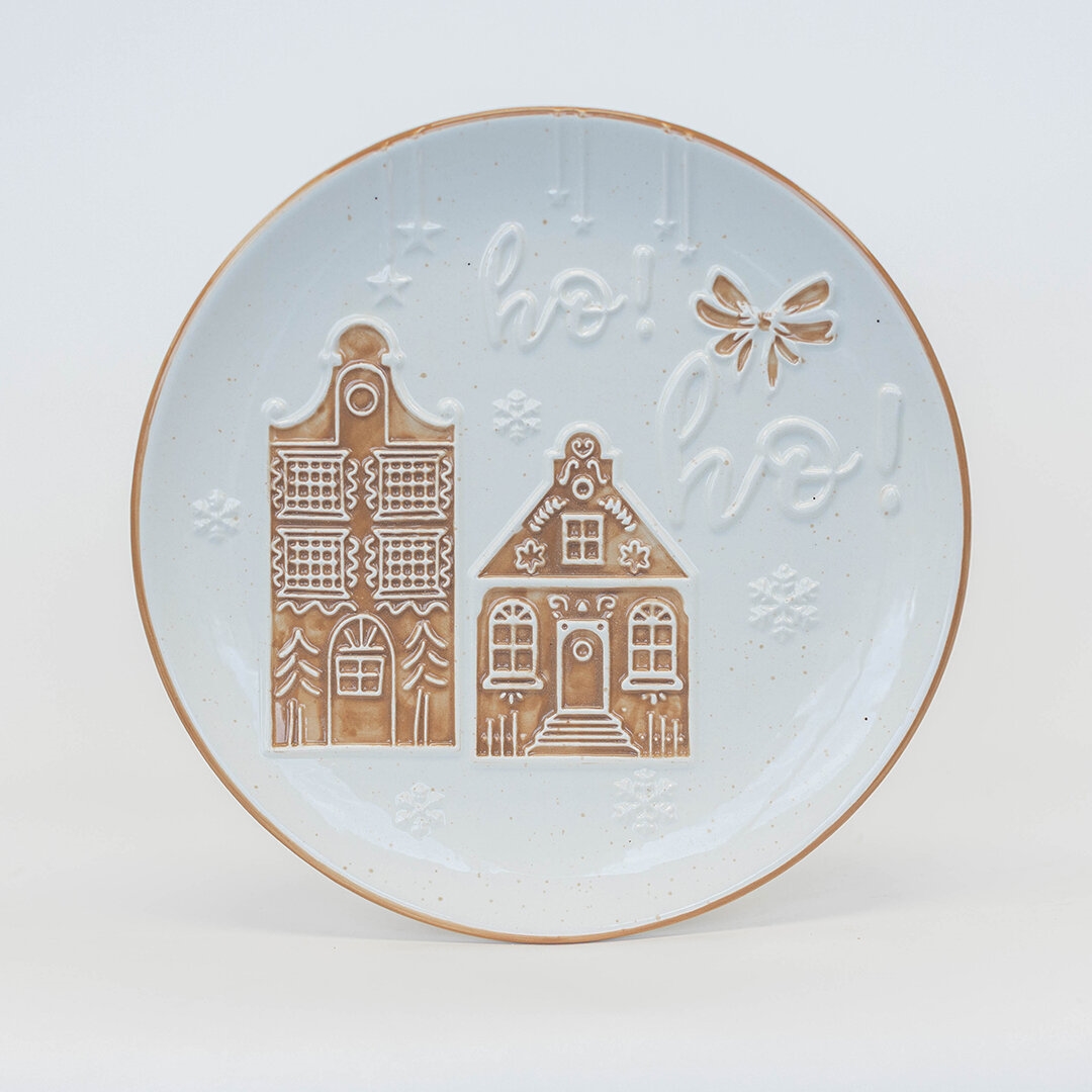 FP-UHU125 Gingerbread Houses Decorative Plate