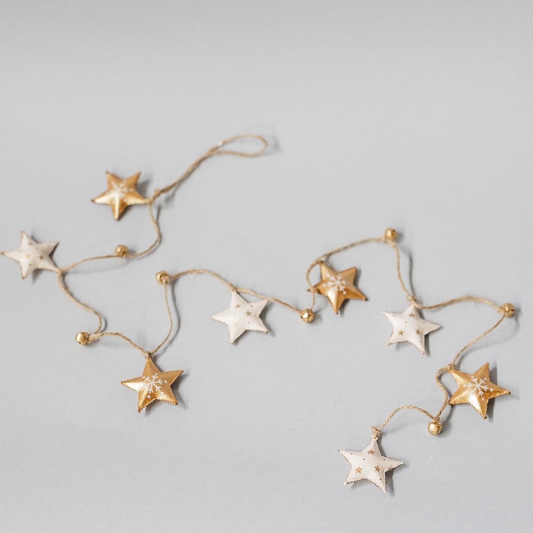 FP-HUS-613 Patterned Stars With Star Or Snowflake Pattern Garland