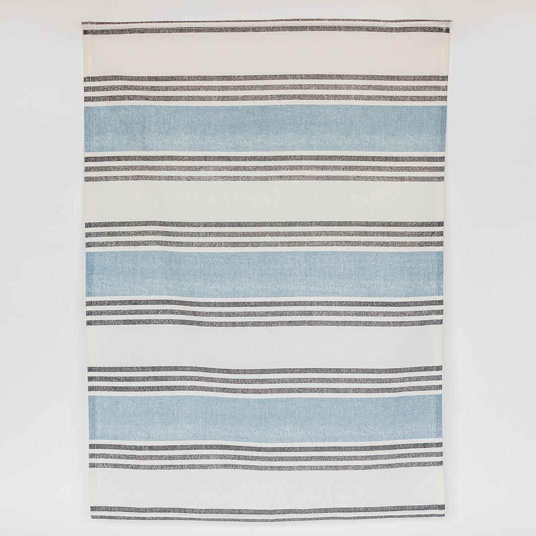 FP-IMT-284-T-B Striped Printed Cotton Tea Towel