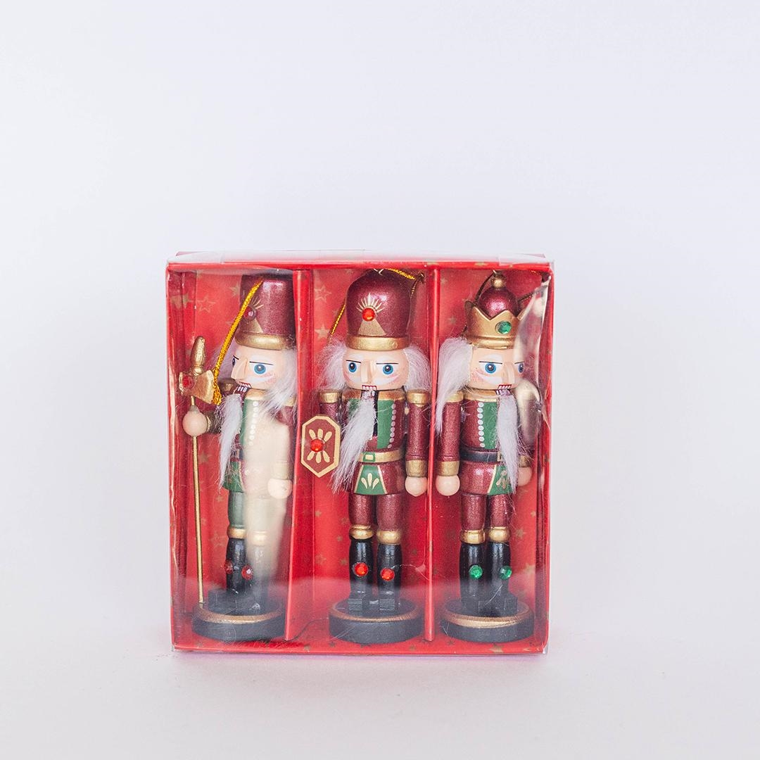 FP-GAS2405 Set Of 3 Assorted Nutcracker Decorations
