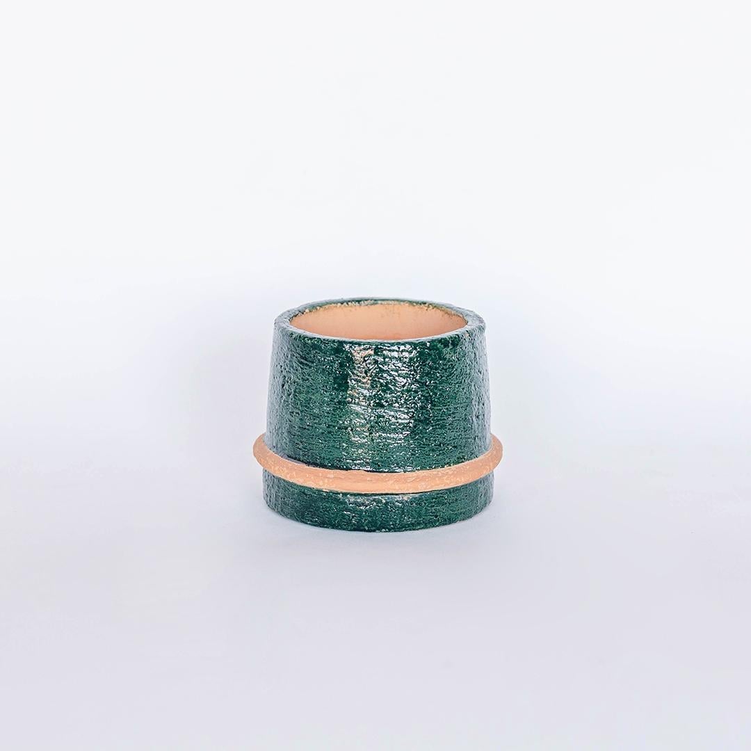 FP-CNP-429 Textured With Terracotta Look Accents Flower Pot Planter
