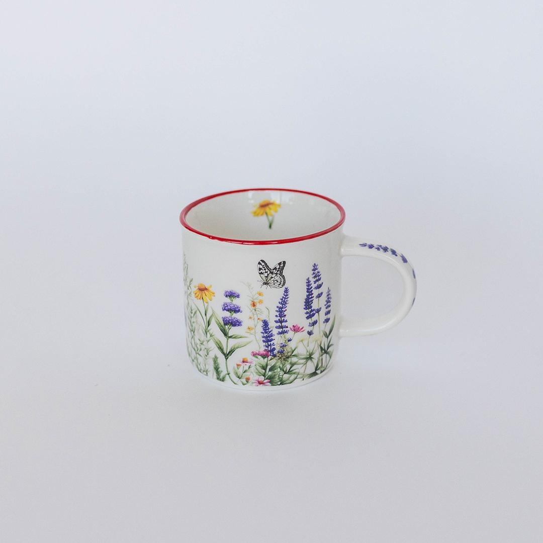 FP-ACR106 Meadow Flowers And Butterfly Mug