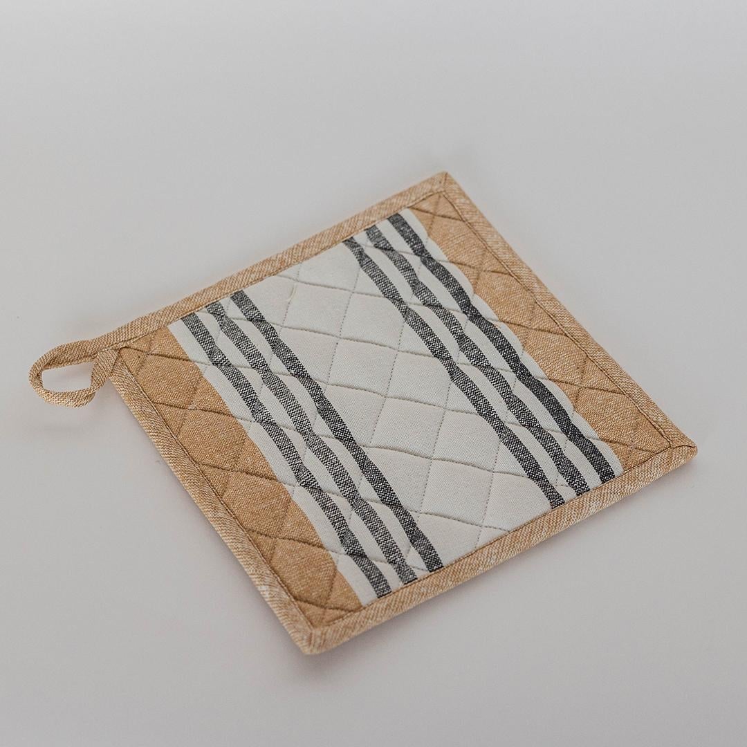 FP-IMT-284-H-M Striped Printed Cotton Pot Holder