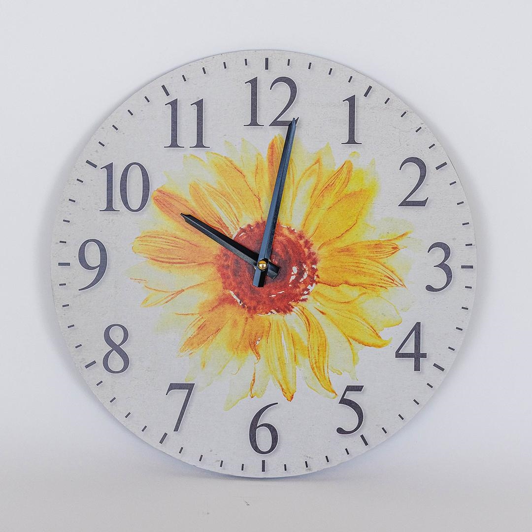 FP-MIN-479 Sunflower Print Wall Clock