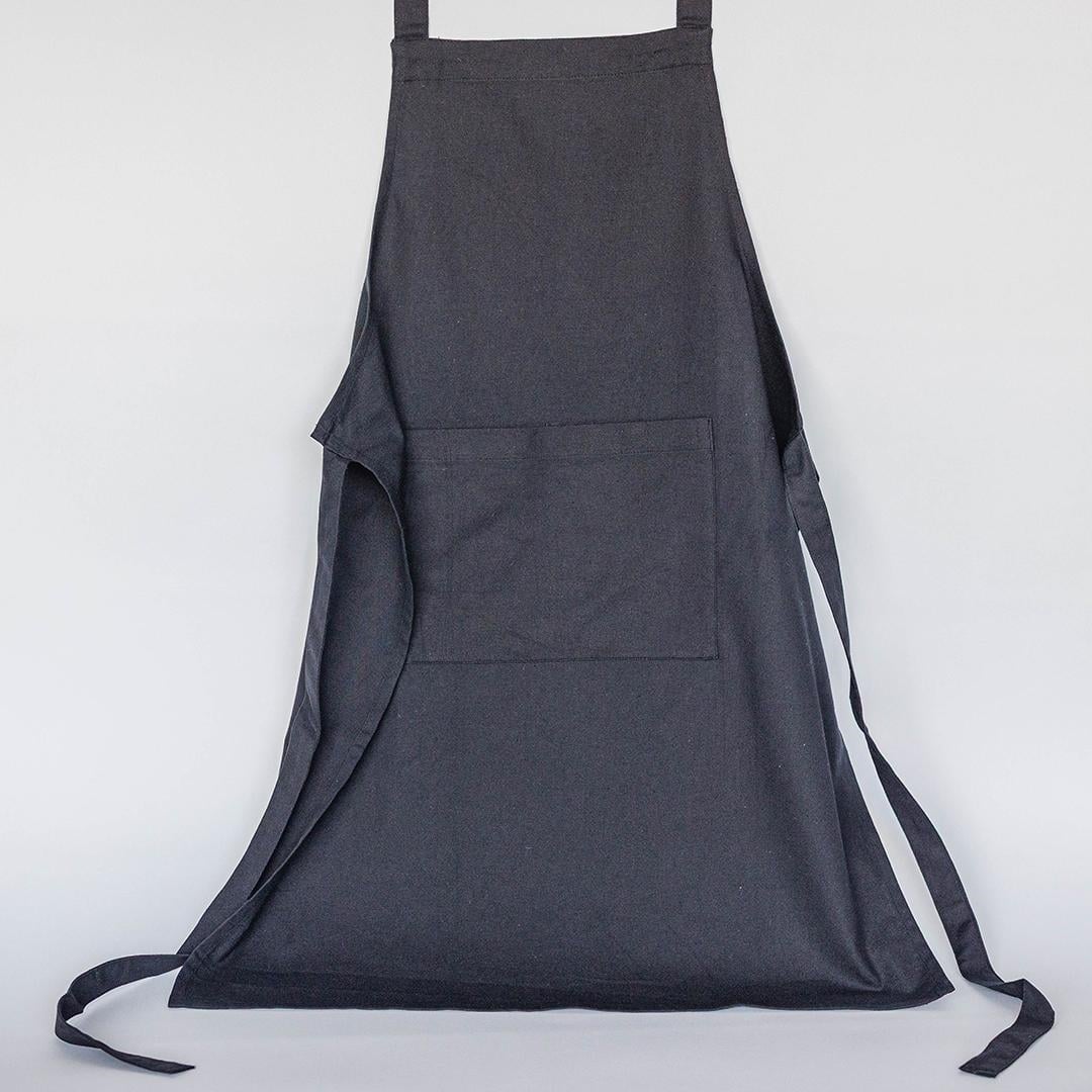 FP-IMT-283-A-BL Front Pocket With Waist Tie Band Apron