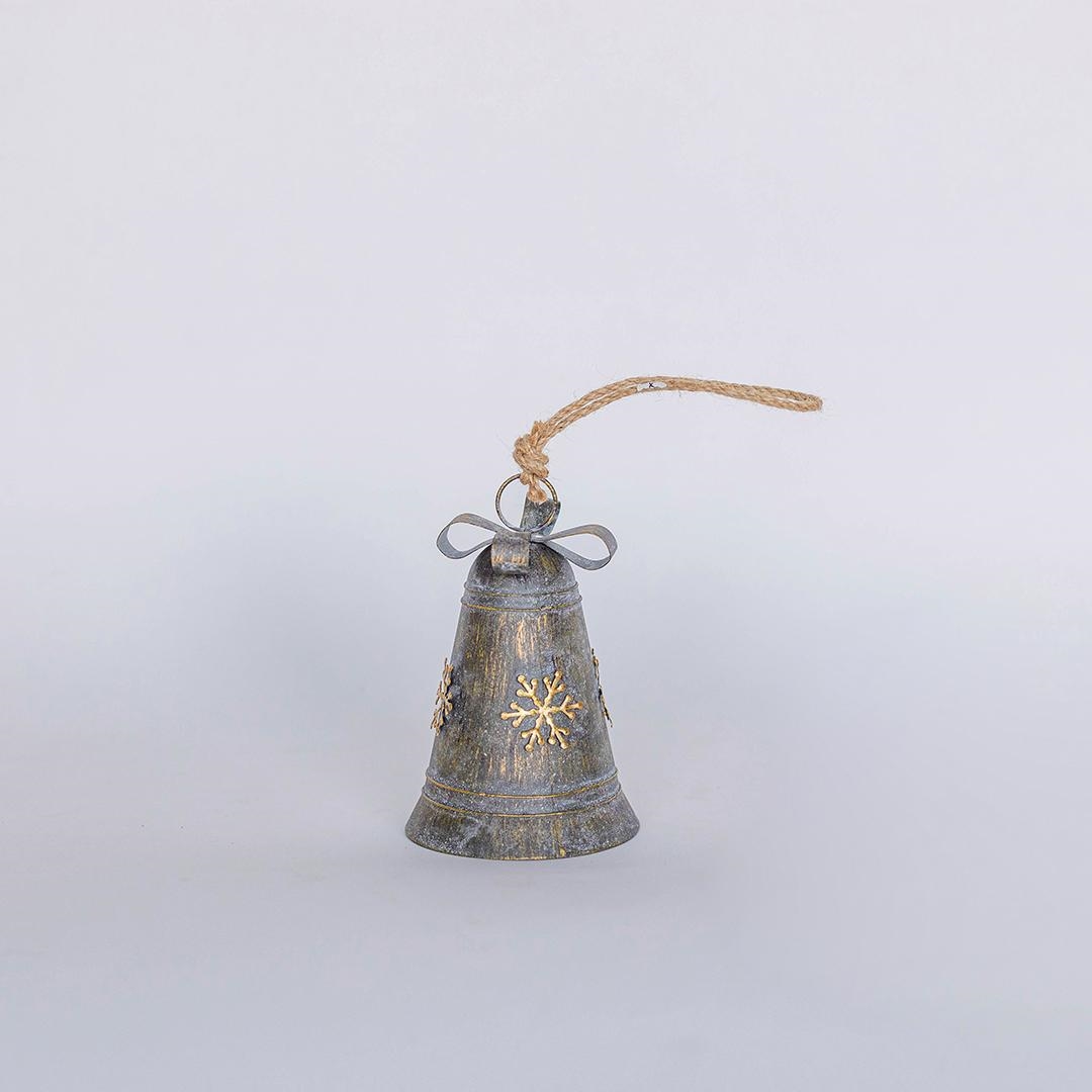 FP-HUS-690-L Hanging Bell With Snowflake Ornament