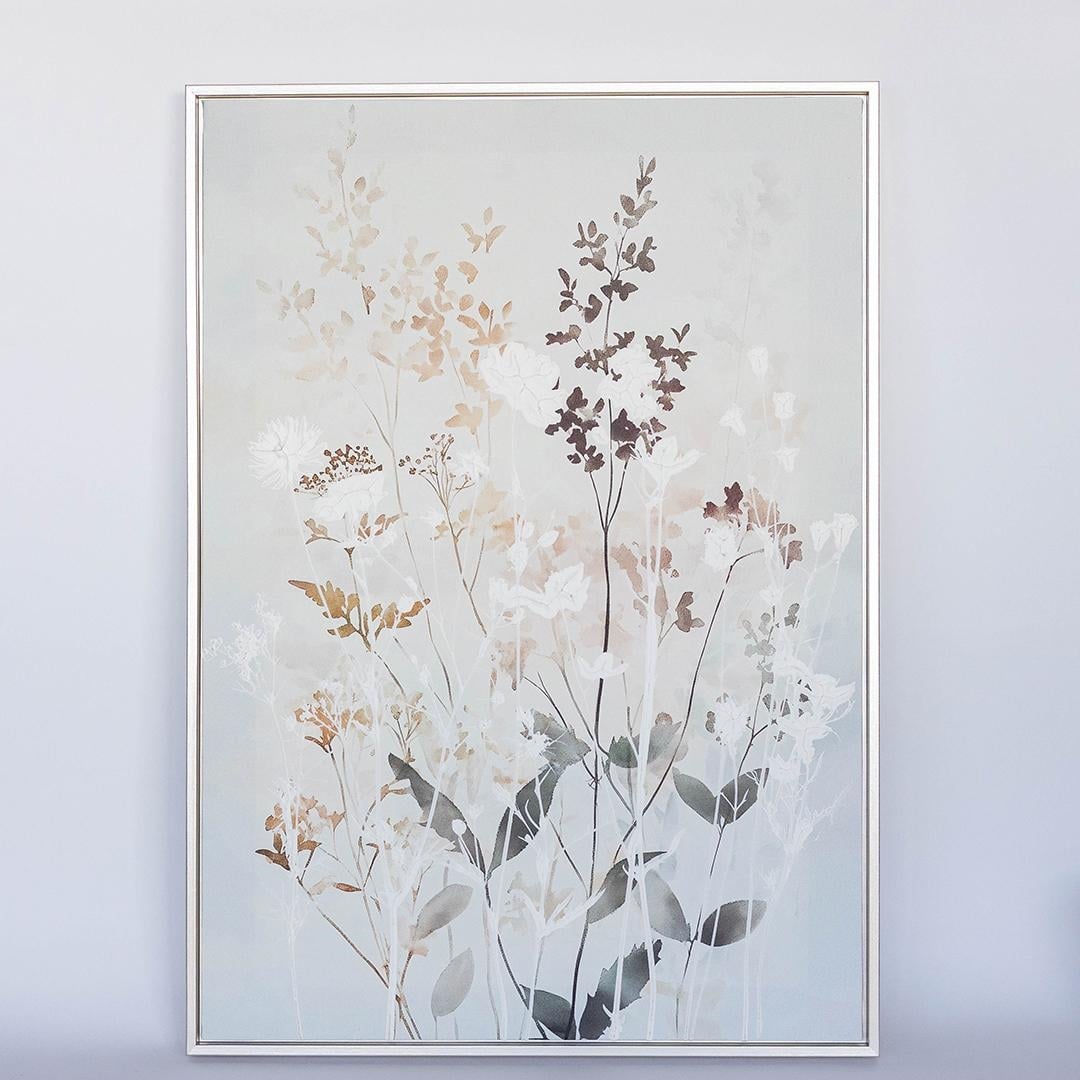 FP-XIN-120 Wild Plants In Neutral Tones Framed Wall Art