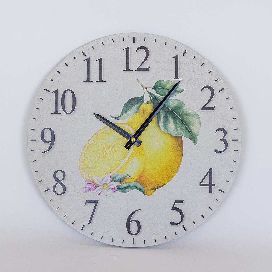 FP-MIN-482 Lemons Patterned Wall Clock