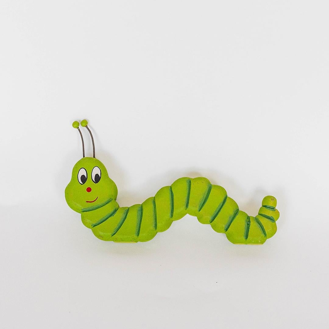 FPHUS717 Happy Green Caterpillar Figurine