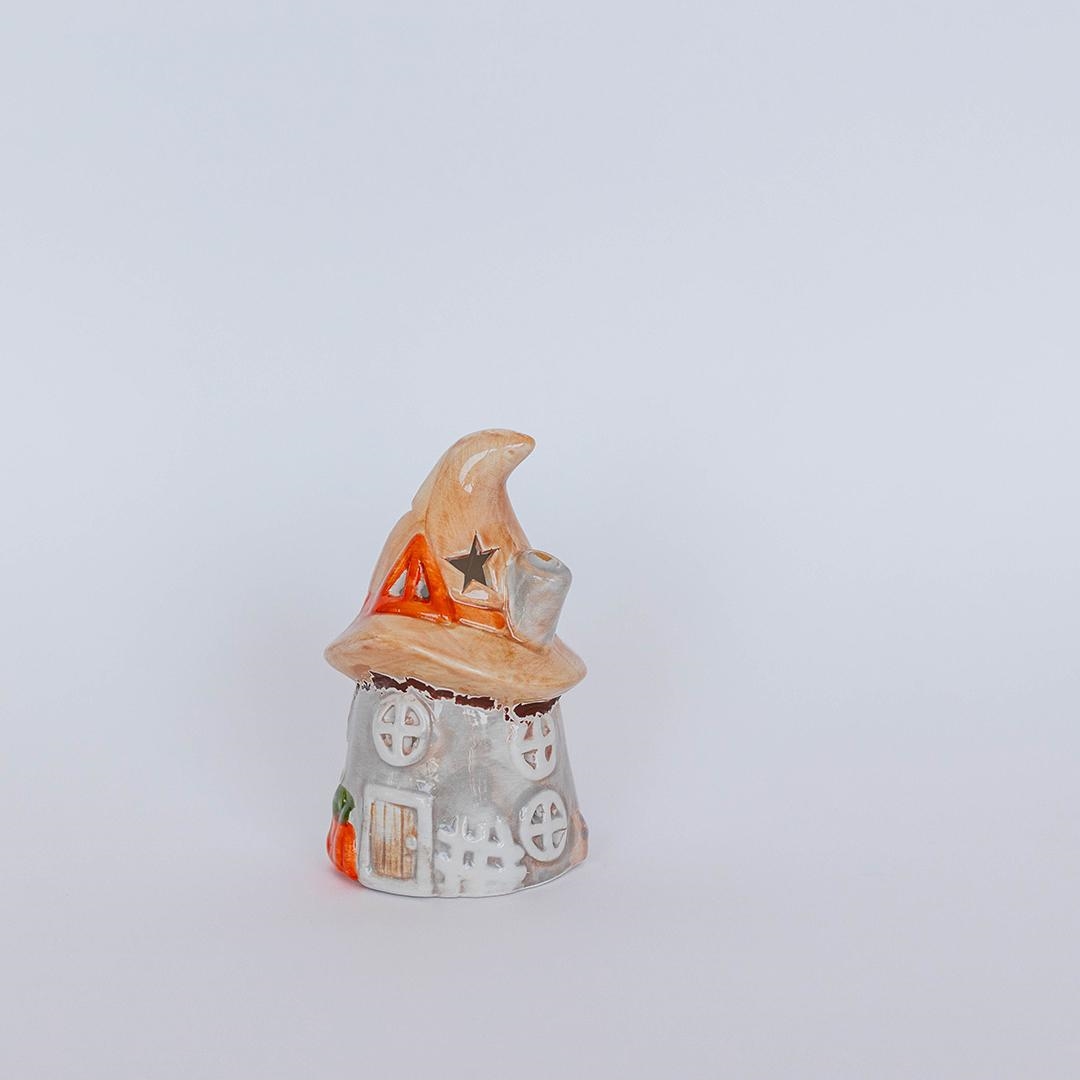 FP-ZEL4136 House With A Witch Hat Tealight Candle Holder