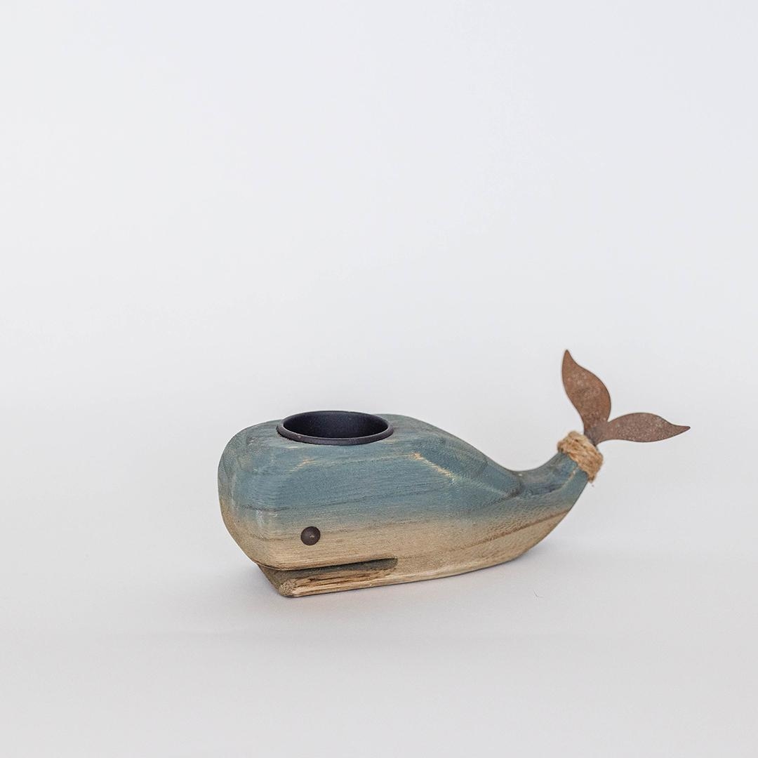 FP-HUS-708 Whale Tealight Candle Holder