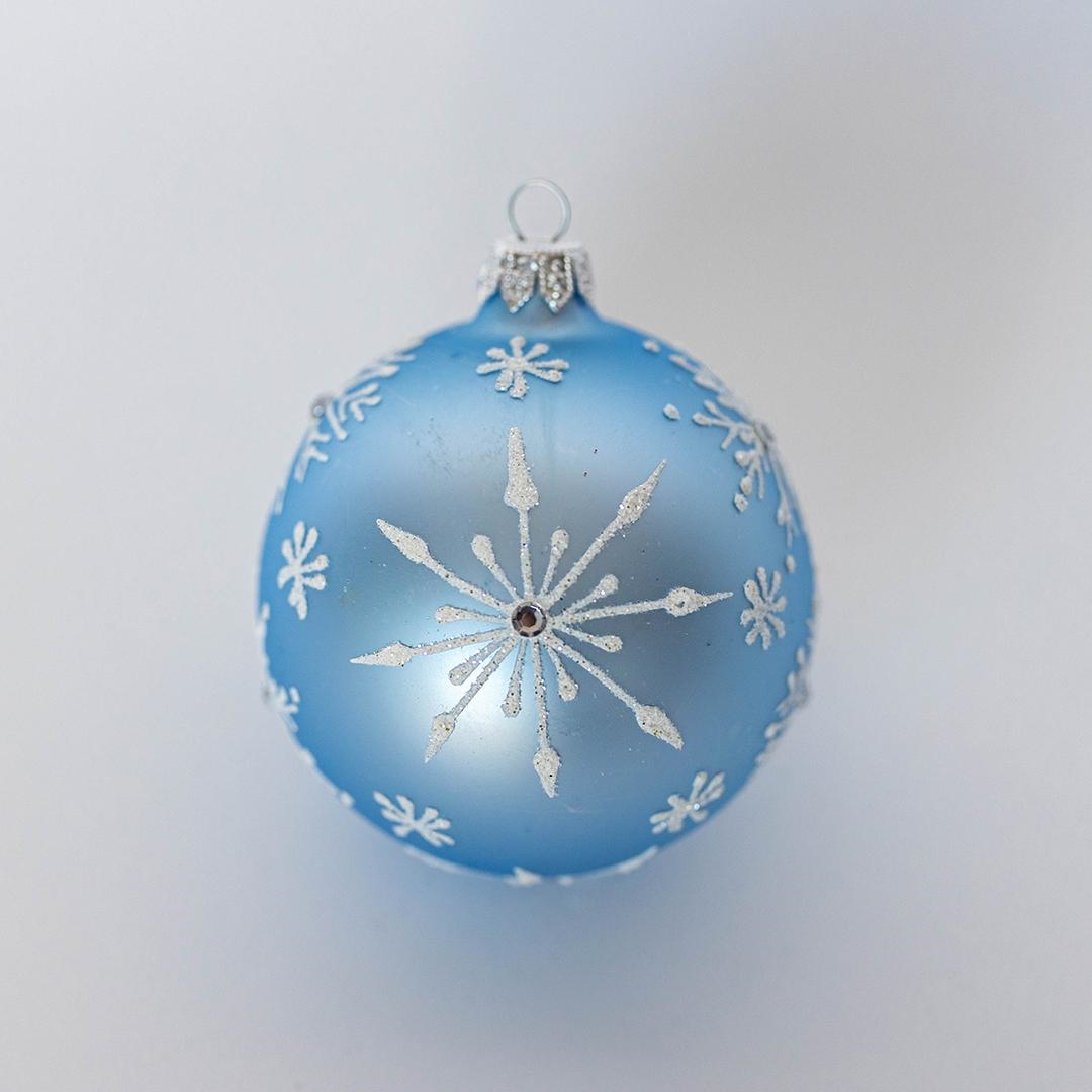 FP-RBL-010 Allover Snowflake Patterns Ball Ornament