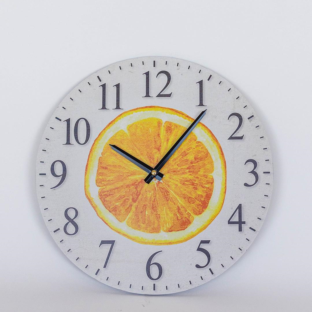 FP-MIN-483 Orange Slice Pattern Wall Clock