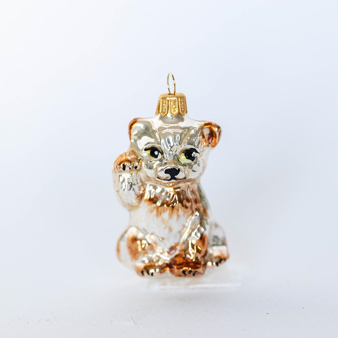 FP-RBL-042 Waving Bear Cub Ornament