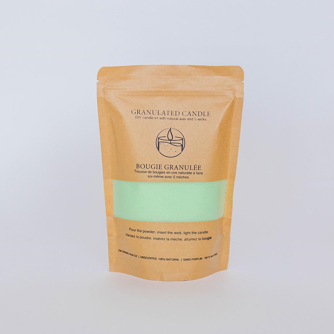 FP-WAX-002-GN Diy Kit- 5 Wicks And Granules Candle