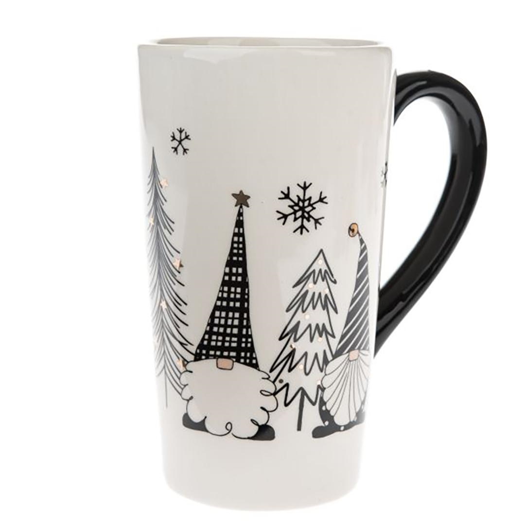 FP-GE135 Gnomes And Christmas Trees Patterned Mug