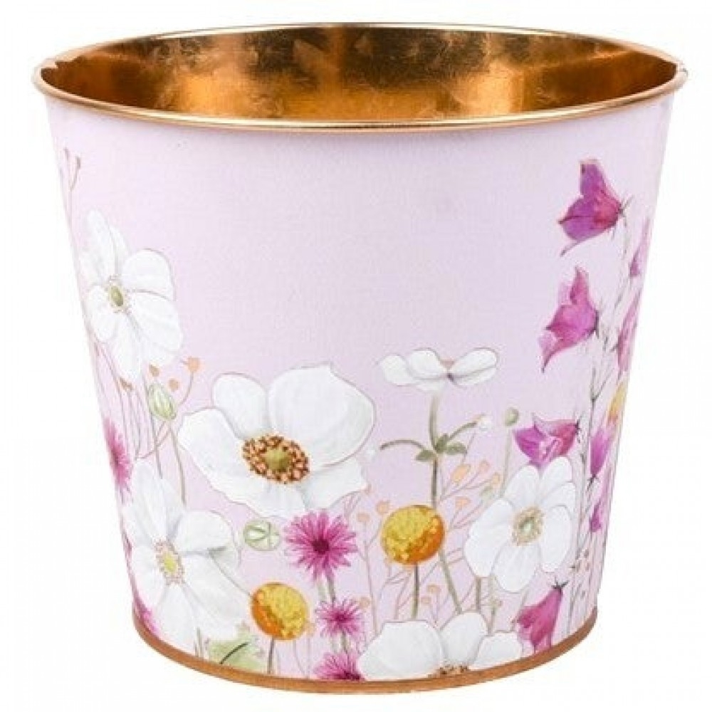 AI-GA3510-4032 Wildflower Lane Printed Metal Planter
