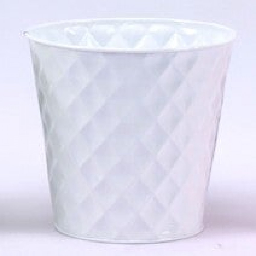 AI-GA3500-324 Shiny White Embossed Diamond Pattern Bucket