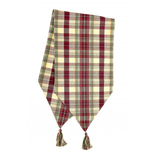 13 x 54 in. Ribbed Table Runner with Tassels, Alaska