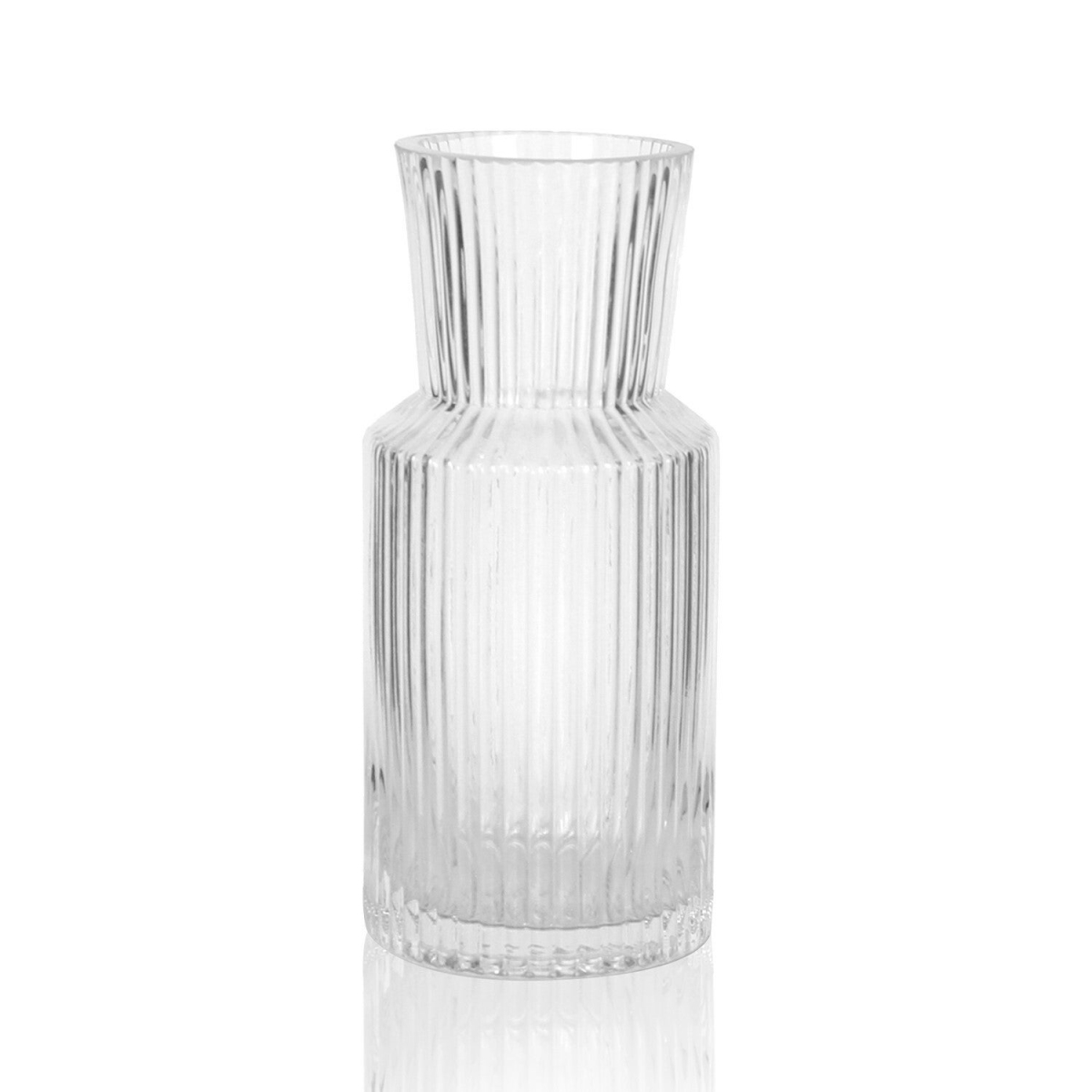 AI-GL496 Ribbed Narrow Neck Vase