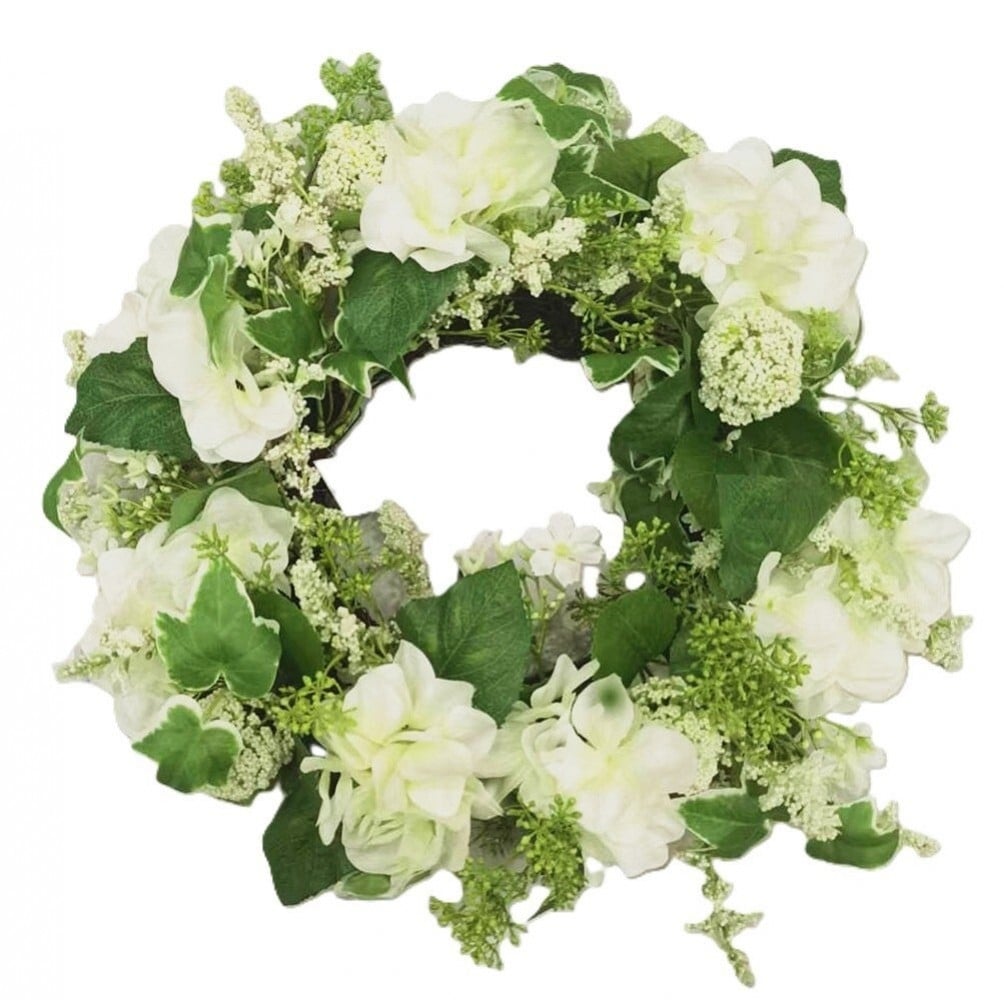 AI-FL7206 Hydrangeas With Foliage Wreath