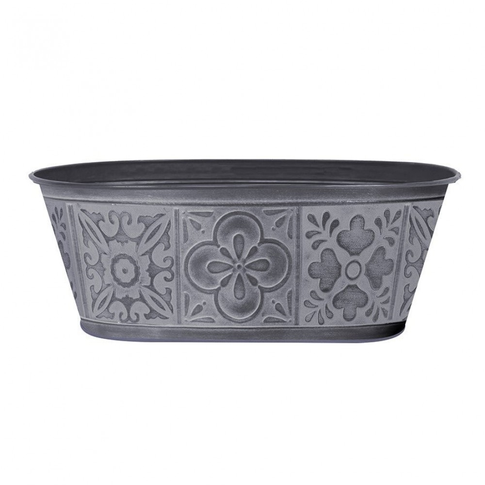 AI-GA3465-329 Washed Gray Tile Print Bucket