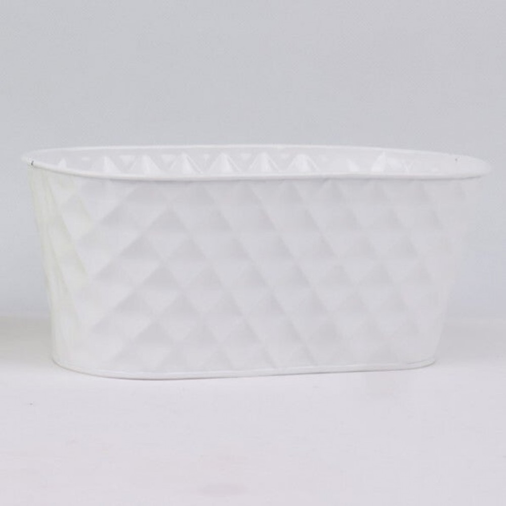 AI-GA3405-324 Shiny White Diamond Pattern Bucket