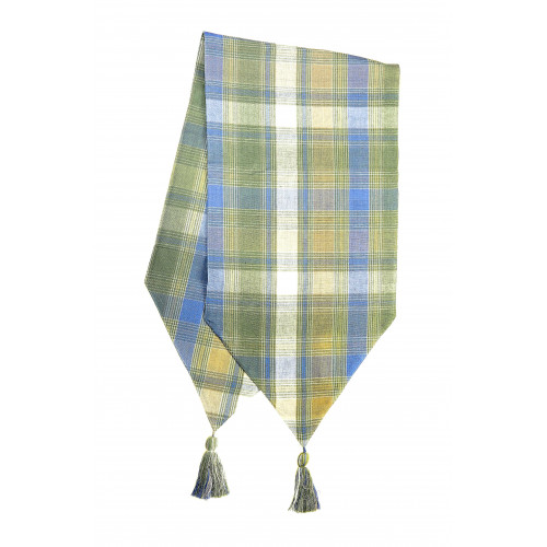 13 x 54 in. Ribbed Table Runner with Tassels, Montari