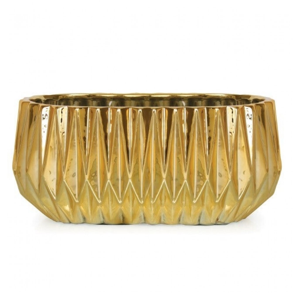AI-CE30AMGO Shiny Gold Adelaide Planter