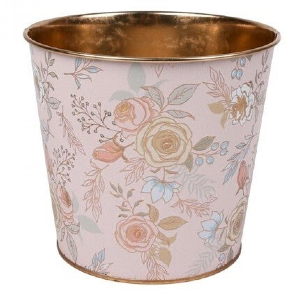 AI-GA3500-4033 Victorian Roses Printed Metal Bucket