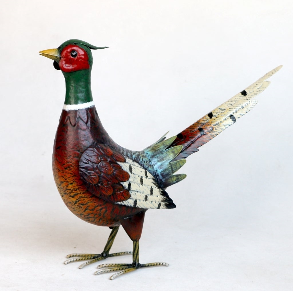AI-GG9650 Standing Pheasant Garden Sculpture